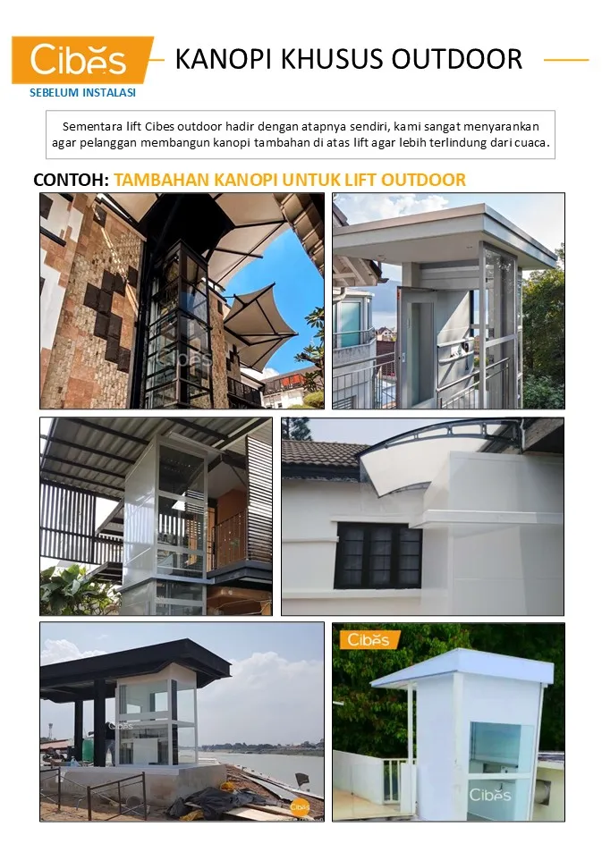 Mencari Outdoor Lift? Kenali Solusi Lift Rumah Semi-Outdoor yang Tepat 8 Alt text:Contoh desain kanopi tambahan untuk melindungi lift rumah dari hujan, panas matahari, dan tampiasan cuaca.